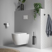 Brauer Gunmetal Edition Toilet Accessoireset - 3-delig - PVD - geborsteld gunmetal