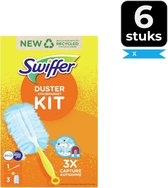Swiffer Duster Stofdoekjes - Starterkit + 3 navullingen Febreze - Voordeelverpakking 6 stuks