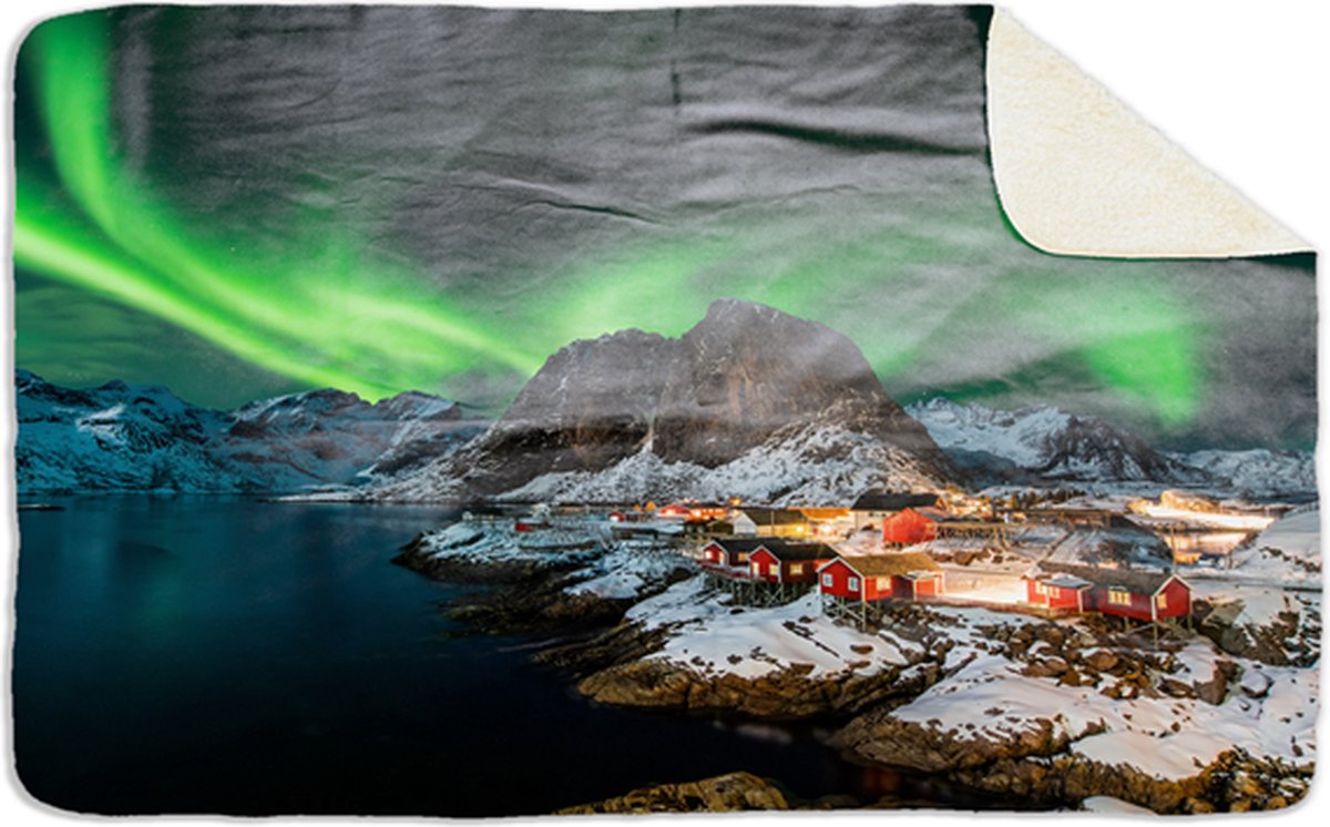 Fleecedeken Noorderlicht, FD2023217, Plaid, 96x146cm, Polyester Sherpa