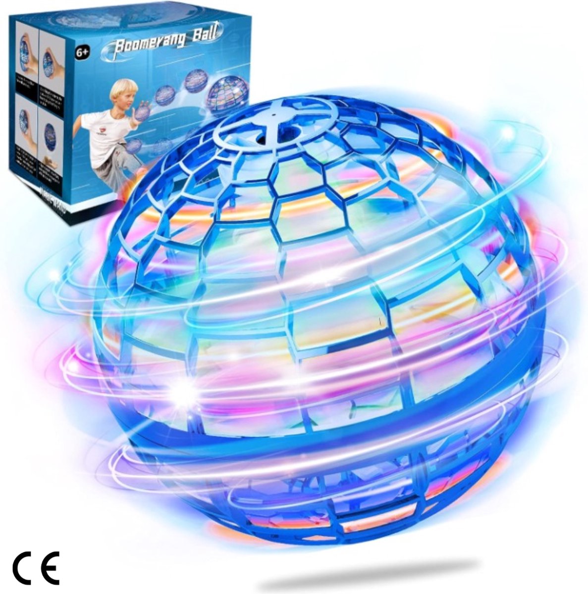 Vliegende Bal Speelgoed met Magische Controller LED-verlichting en 360° Draaibaar Boemerang Bal voor Binnen en Buiten Cool Speelgoed voor Kinderen en Volwassenen