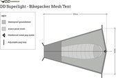 DD Hammocks SuperLight Bikepacker Tente en maille – Tente moustiquaire