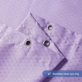 Rideau de douche gaufré, imperméable, résistant à la moisissure, rideaux de bain violets, tissu polyester lavable avec ourlet lesté pour zone humide, 120 x 180 cm.