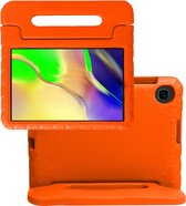 Hoesje Geschikt voor Samsung Galaxy Tab A 10.1 2019 Hoesje Kinderhoes Shockproof Hoes Kids Case - Oranje