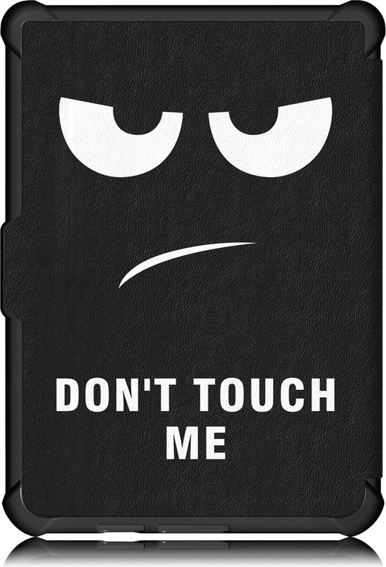 Hoes Geschikt voor Kobo Clara HD Hoesje Bookcase Cover Hoes Met Screenprotector - Hoesje Geschikt voor Kobo Clara HD Hoes Cover Case - Don't Touch Me van Mobiparts — afbeelding 5