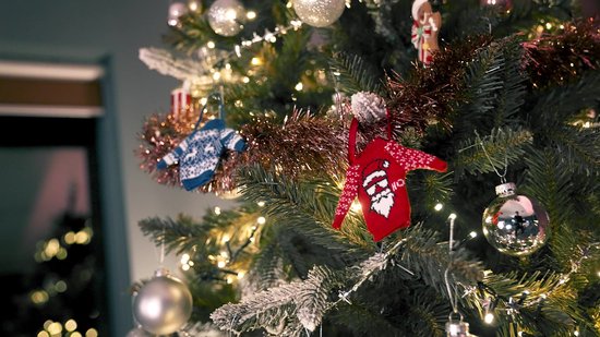 JAP Christmas Foute Kersttrui (maat L) - 100% Gerecycled - Kriebelt niet - Kerstcadeau volwassenen - Kersttrui dames en heren - Wine-derfull - Blauw