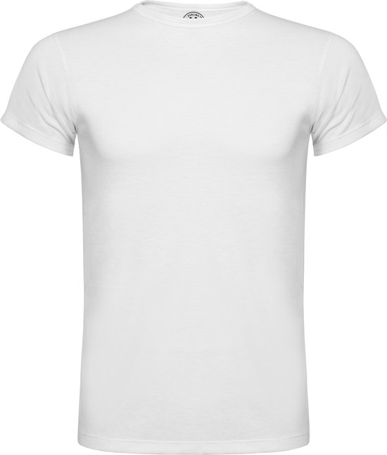 5 Pack Roly Unisex 150Gr. Sublimatie T-Shirt (Wit) maat XS