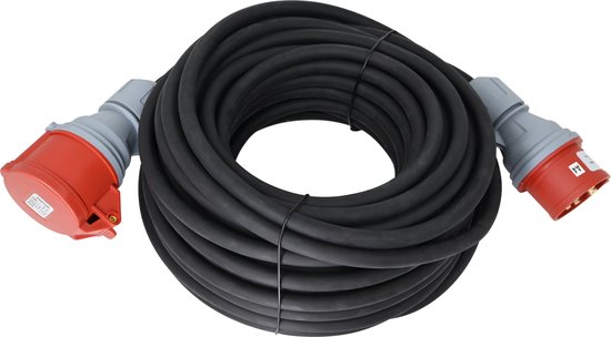 CEE verlengkabel 5 polig 16A 5x1.5mm² 50 meter IP44 H07RN-F