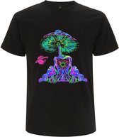 Glow In The Dark T-shirt - Zwart - XXL