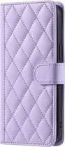 Étui adapté pour Samsung Galaxy A21S - Bookcase - Porte carte - Cordon - Simili cuir - Violet