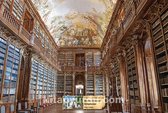 Bibliothèque du monastère de Strahov - Prague / République Tchèque | Puzzle en bois | 1000 pièces | 59 x 44 cm | King du casse-tête