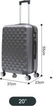 Koffer Traveleo Babij ABS07 Grijs handbagage maat S