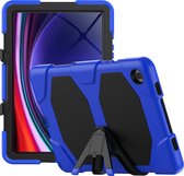 Tablet Hoes geschikt voor Samsung Galaxy Tab A9 Plus (2023) - Extreme Armor Case - Donker Blauw