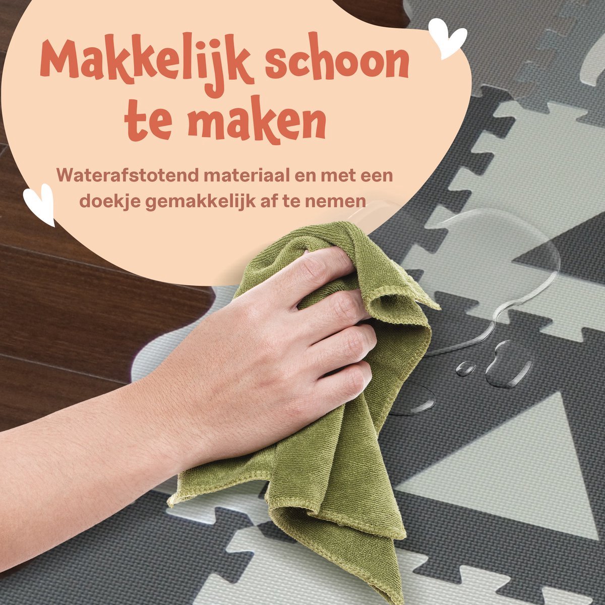 Bellettini® Speelmat voor Baby - Speelgoed 1 jaar - 36 Delige Puzzelmat - Kruipmat - Foam Tegels thumbnail 3
