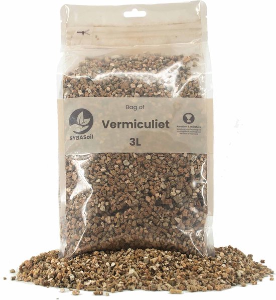 Foto: Sybotanica vermiculiet mineraal vochthoudend 3 liter