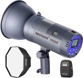 Neewer® - Vision 4 Li-ion Batterij Buitenshuis Studio Strobeflitser (700 Krachtige Flitsen met 2.4G Systeem inclusief Sluiter), Bowens Houder voor On-Site Videofotografie