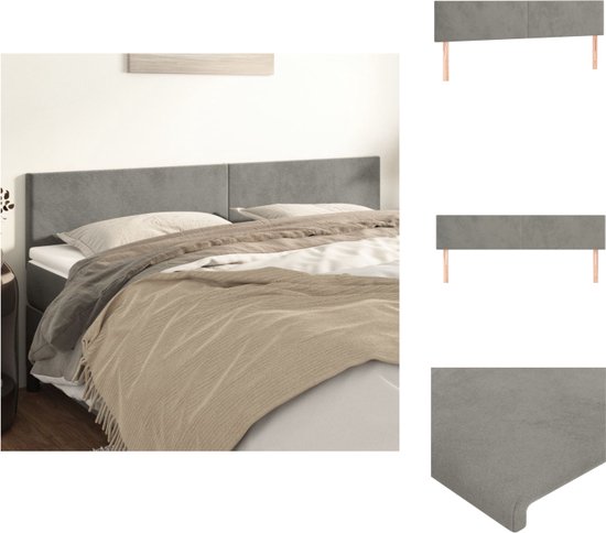 Hoofdbordkussen Hanko 180 cm stof crèmekleurig
