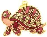Behave Hanger schildpad rood emaille 3 cm