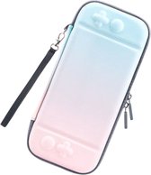 Livano Case Geschikt Voor Nintendo Switch - Hoes - Beschermhoes - Waterafstotend - Accessoires - Blauw/Roze