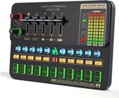 Livano Audio Mixer - Mengpaneel - DJ - Mixer - Gaming - Met LED Lamp - Met Microfoon - Set