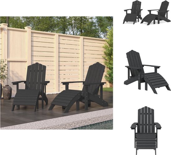 Tuinstoel 2-zits Adirondack massief vurenhout wit kopen