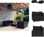 vidaXL Poly Rattan Tuinset - Modulair - PE Rattan - Stevig Frame - Comfortabele Kussens - Tuinset