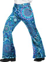 60's Herenbroek Mandala Blauw | S/M