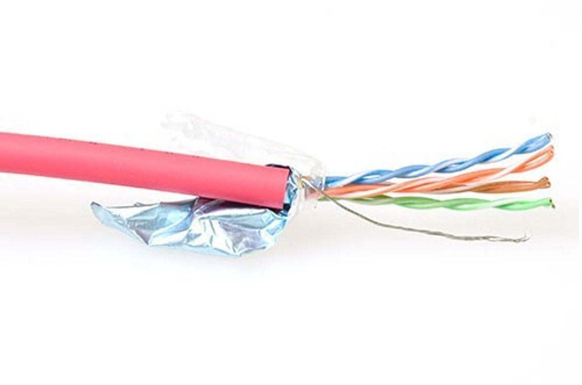ACT FP7550 CAT5E F/UTP LSZH Patchkabel Soepel Rood - 500 meter