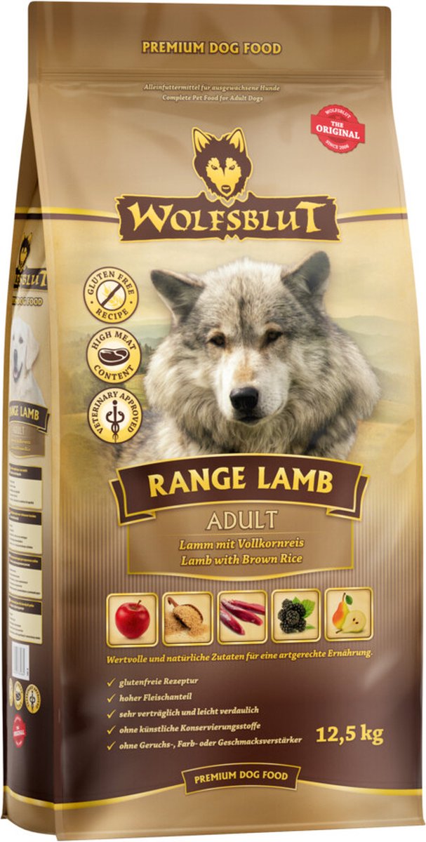 Wolfsblut Wolfsblut Grain Free Adult Range Lamb 12,5 kg - Hond