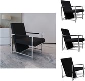 vidaXL Armstoel - Modern - Fauteuil - 53 x 69 x 73 cm - Zwart - Fauteuil