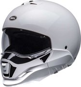 Bell Broozer Duplet Solid Gloss White L - Maat L - Helm