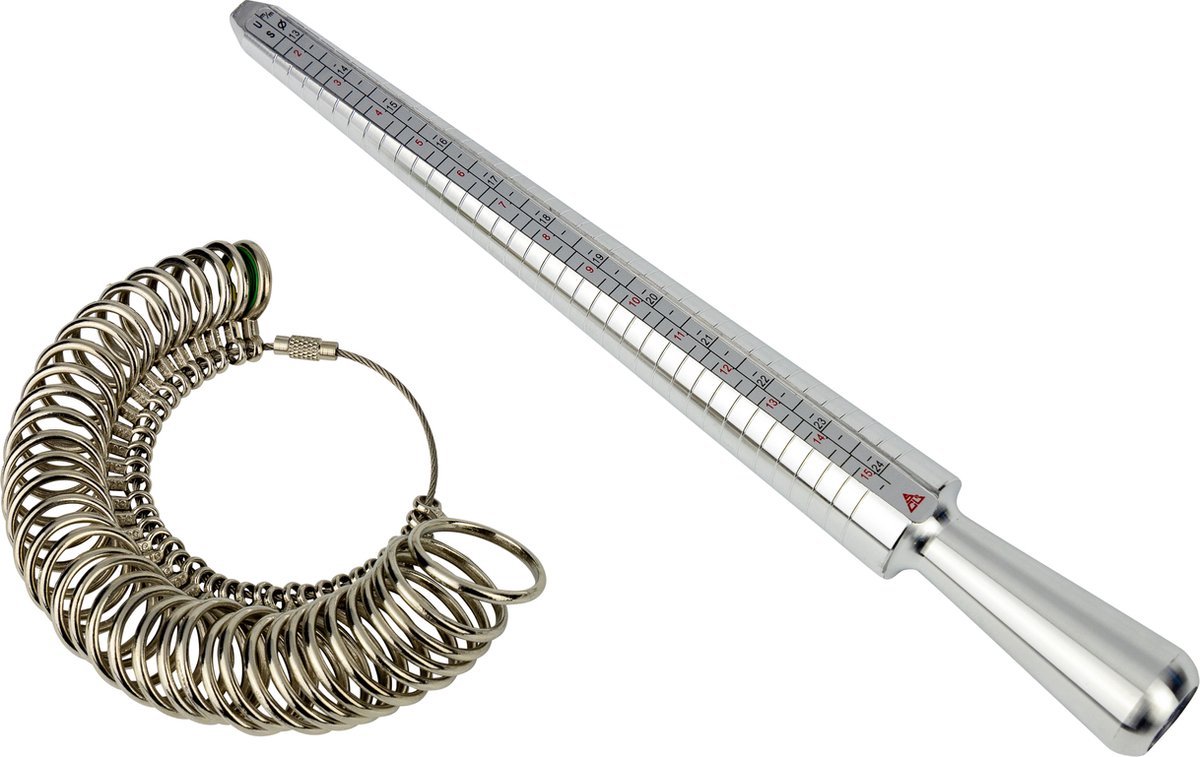 Go Go Gadget - Ringmeter - Vingermeter - Ringopmeter - Ringdiameter - Ringmaat - Ringvinger - Zilver (RVS)
