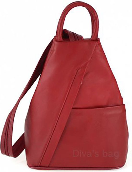 Sac à dos en cuir poche avant et arrière bretelles réglables