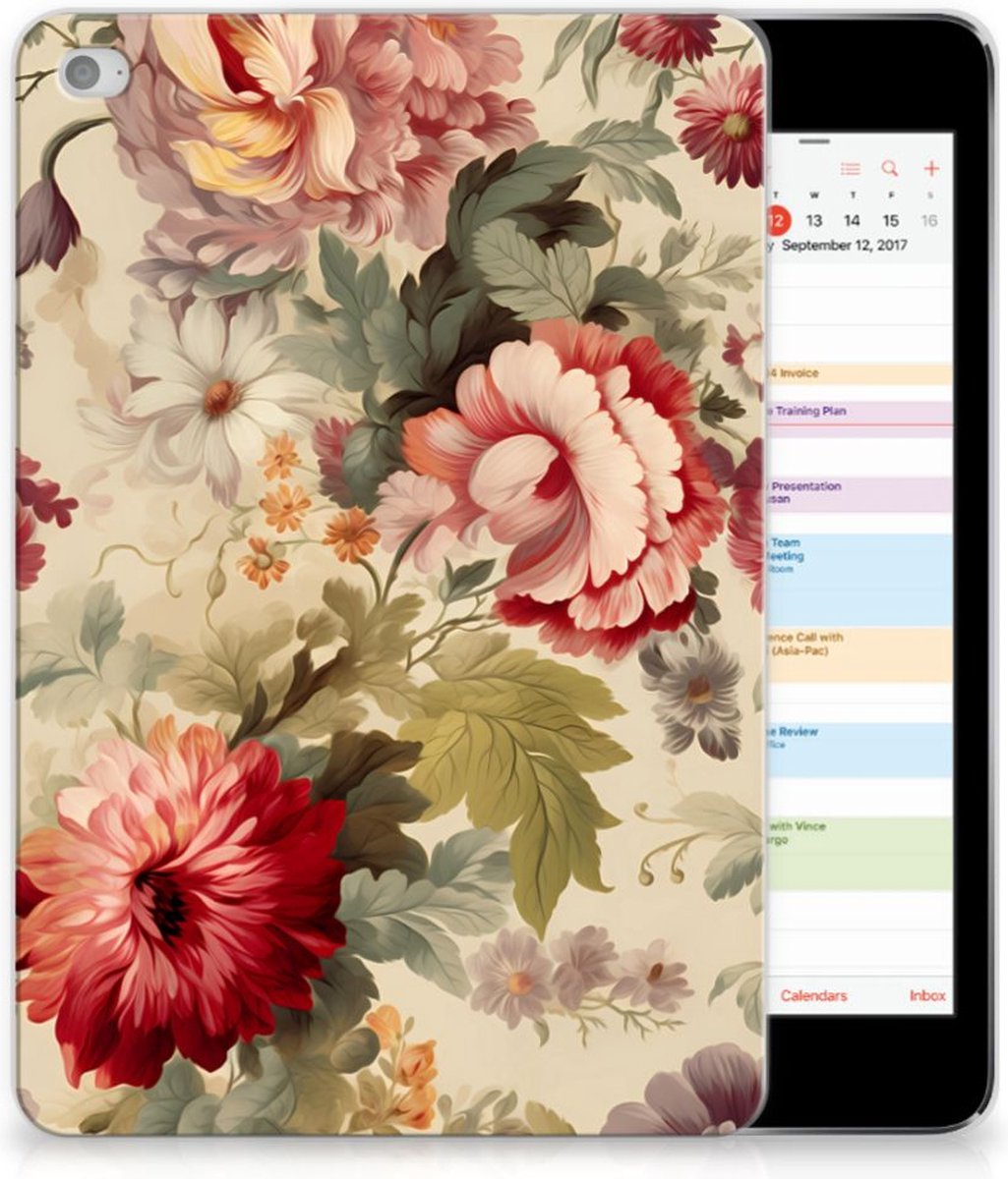 Siliconen Hoesje voor Apple iPad Mini 4 | Mini 5 (2019) Bloemen