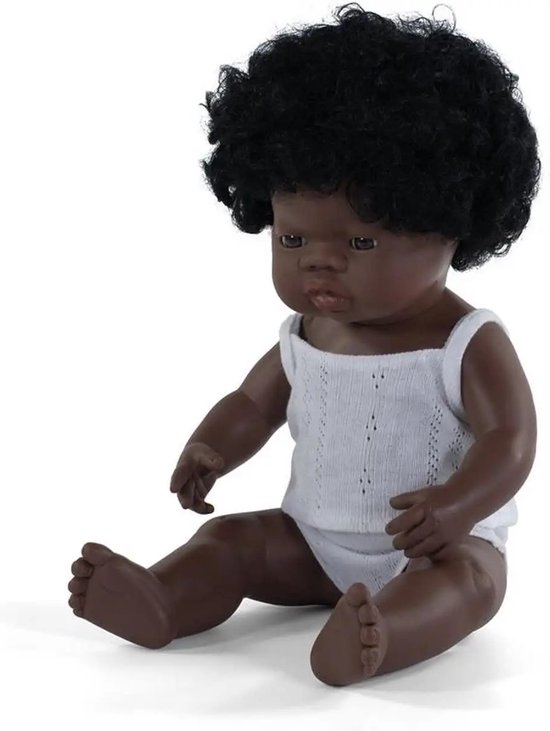 Acheter Poupée bébé fille africaine 40cm - Miniland