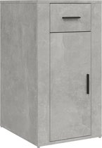vidaXL - Bureaukastje - 40x49x75 - cm - bewerkt - hout - betongrijs
