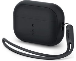 Spigen Silicone Fit Strap Case hoesje geschikt voor AirPods Pro - zwart
