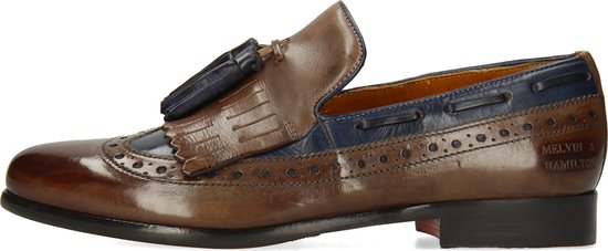 Melvin & Hamilton SANTO 2 - Mocassins de ville - orange/rich tan/bleu marine - ZALANDO Melvin & Hamilton SANTO 2 - Mocassins de ville - orange/rich tan/bleu marine - ZALANDO