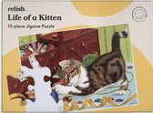 Relish life - Jigsaw Puzzle - Life of a Kitten - Leven van een kitten - 13 stukjes