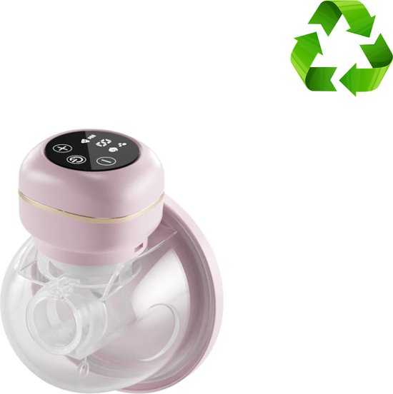Handsfree borstkolf – Enkele borstkolf elektrisch – 1 stuk - Draadloos – Borstvoeding – Handmatig bedienbaar - Moderne kolf – 26mm Siliconen flens – 150ml capiciteit – 3 modes – Baby’s – Roze