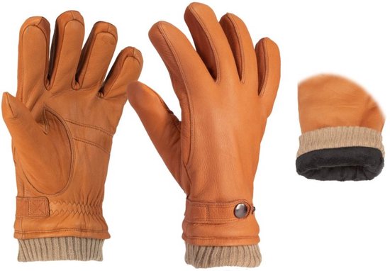Mutka luxe heren handschoenen | Hertenleder | Bruin