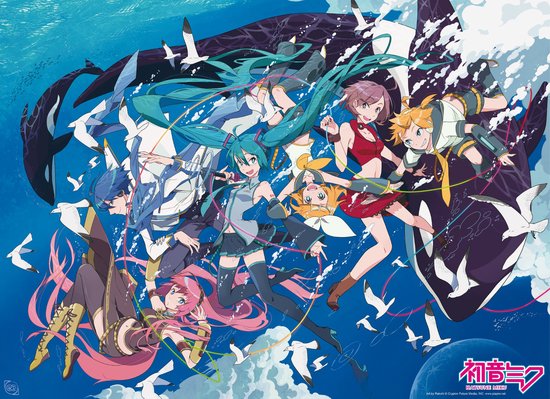Poster Hatsune Miku and Amis Ocean 52x38cm