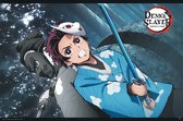 DEMON SLAYER - Poster « Tanjiro & Urukodaki » (91.5x61)