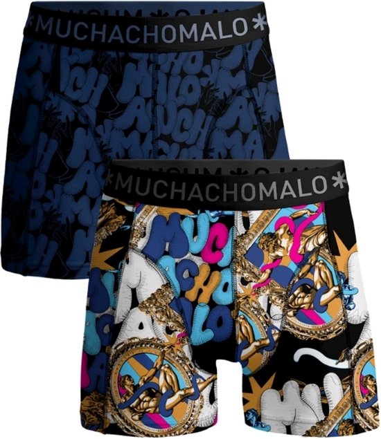 Muchachomalo Boxers pour garçons - Lot de 2 - Taille 158/164 - 95 % Katoen - Sous-vêtements Garçons