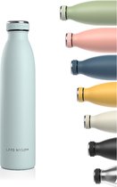 LARS NYSØM - 'Ren' Roestvrijstalen drinkfles 750ml - BPA-vrije geïsoleerde waterfles 0,75 Liter - Whispering Blue