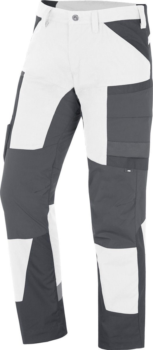 FHB MIO Werkbroek elastisch 123120 - Wit-Antraciet - 44