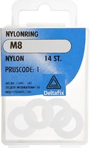 Deltafix ring nylon nylon m8 din 125 14 st.