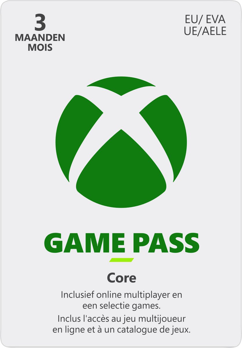 Xbox Game Pass Core - 3 maanden - Xbox Series X|S & Xbox One