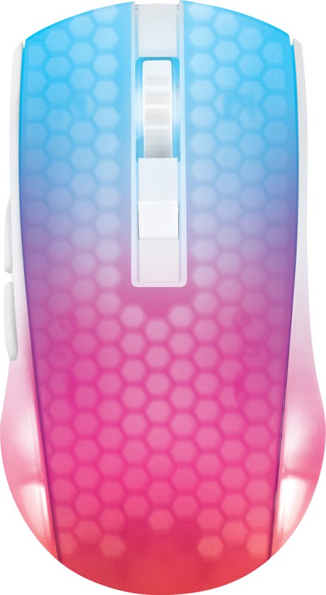 Deltaco WM89 Draadloze Gaming Muis - Lichtgewicht - RGB - Wit