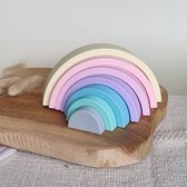 Siliconen sensorische stapeltoren regenboog - Candy | Spelen | Rammelaartje