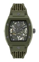 Philipp Plein The Skeleton Ecoceramic PWVBA0223 Horloge - Siliconen - Groen - Ø 44 mm